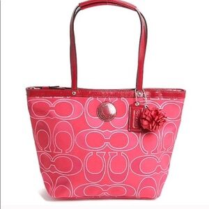 🎒COACH Signature Lurex Tote🎒